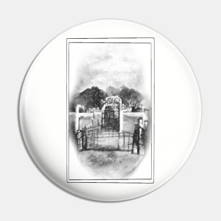 Cemetery Gates Pin