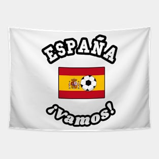 ⚽ España Football, Bandera de España Flag, ¡Vamos! Team Spirit Tapestry