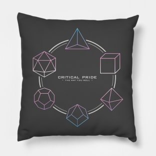 DnD Critical Pride Transsexual/Transgender Pillow