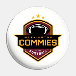 Commie Football Pin