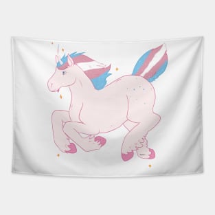 Trans Unicorn Tapestry