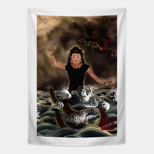 Isshinryu Goddess - Rectangle Design Tapestry