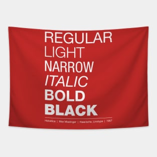 Helvetica Font Tapestry