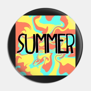 Summer trendy colors tye dye swirl Pin