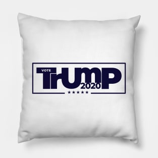 Vote Trump 2020 Blue Logo Pillow