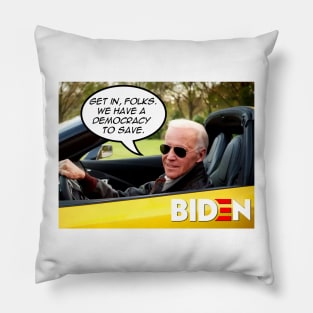 Biden Car Meme Pillow