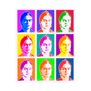 Warhol Frida Kahlo Pop Art T-Shirt