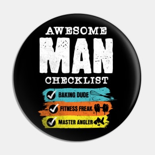 Awesome man checklist Pin