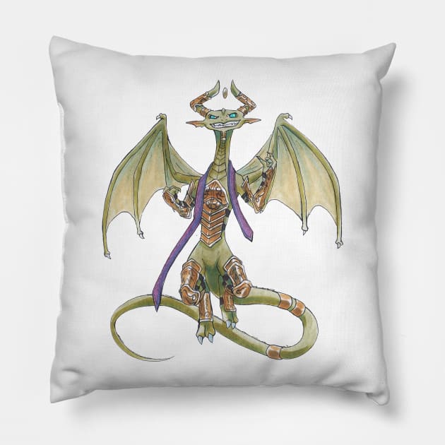 Nicol Bolas Pillow by KaylaNostrade