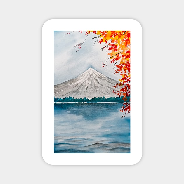 Mount Fuji Magnet by Canvases-lenses