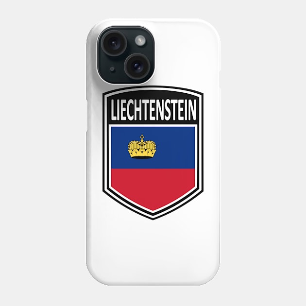 Flag Shield - Liechtenstein Phone Case by Taylor'd Designs