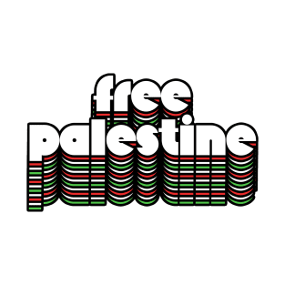 Free Palestine //// Retro Style Design T-Shirt