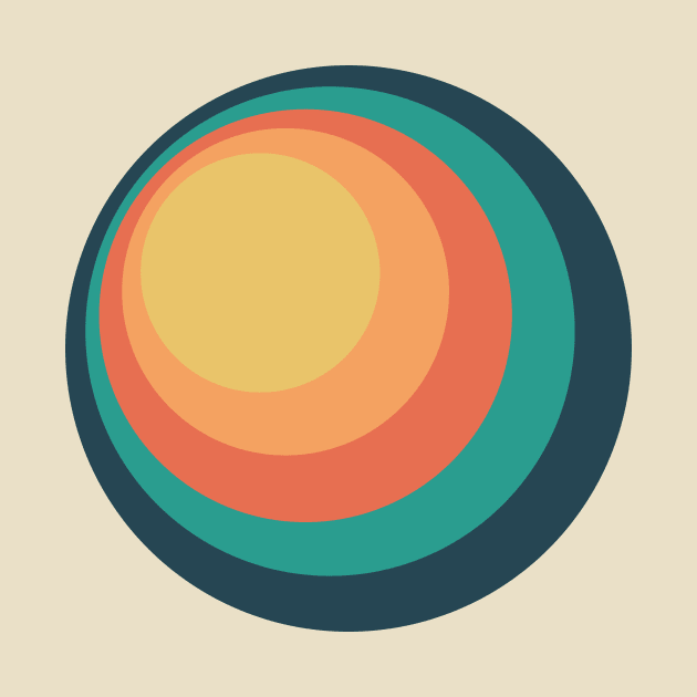 Circle Vintage Rainbow by Clue Sky