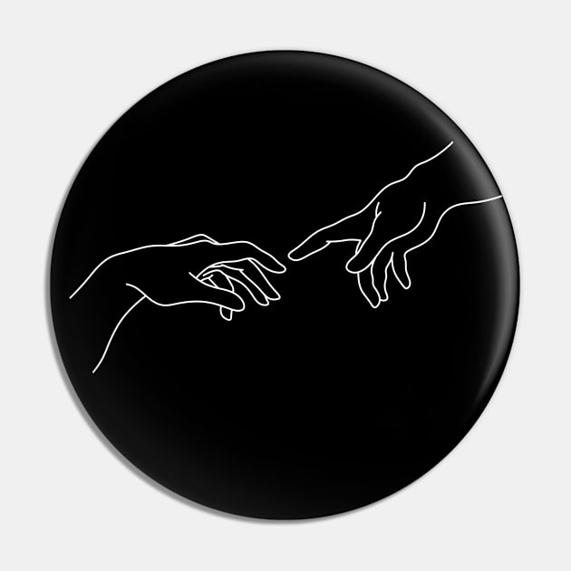 Creation of Adam Hands Pin by themadesigns