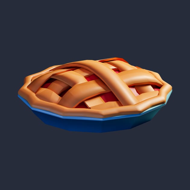 Pie - Low poly delicious home baked pie by FoxAndBear