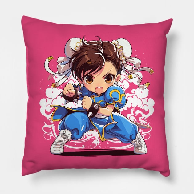 chun li Pillow by StevenBag