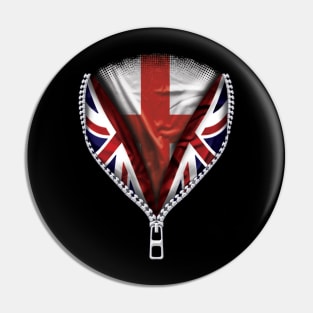 English Flag  England Flag zipped British Flag - Gift for English From England Pin