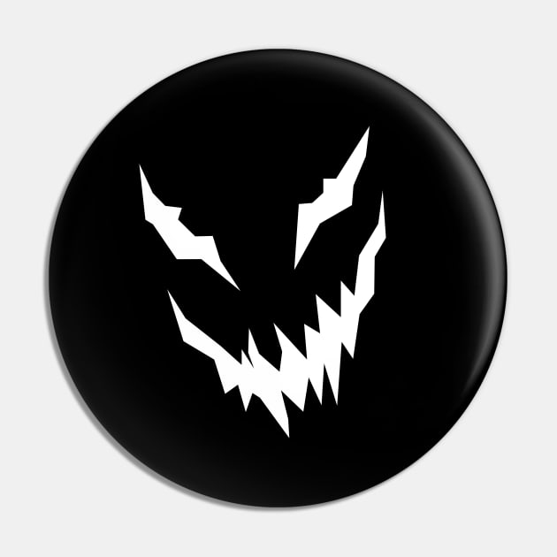 Scary Laughing Face Pin by t4tif