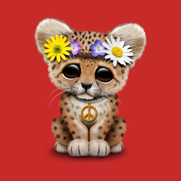 Cute Hippie Leopard Cub by jeffbartels