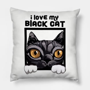 My Lovely Black Cat Pillow