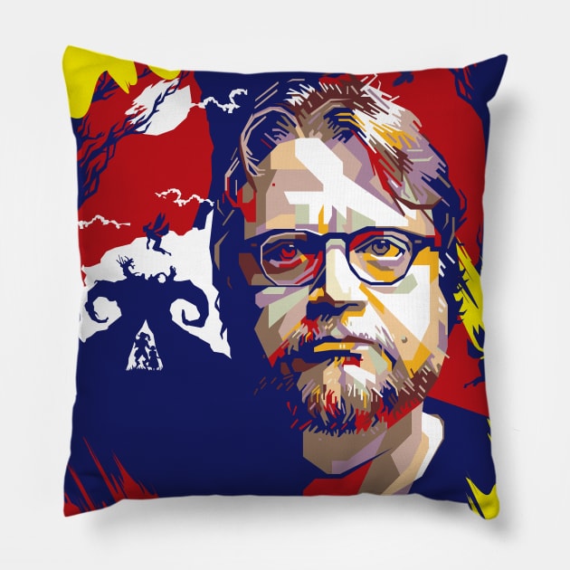 Guillermo Del Toro Pillow by difrats
