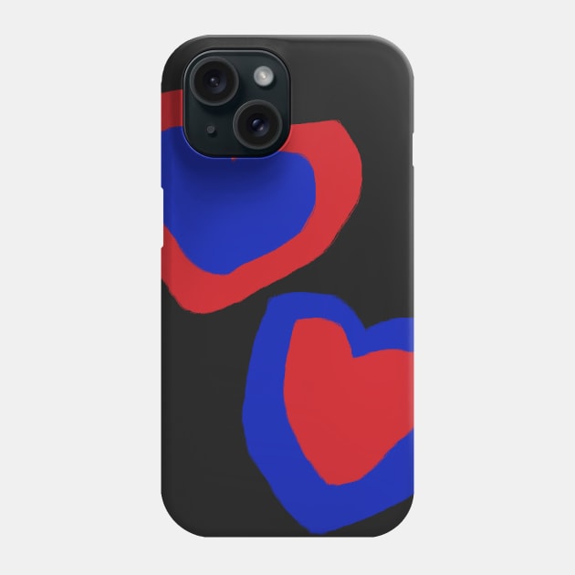 I Love My Life blue heart T-Shirt  #TPArtDecoContest Phone Case by EllenDaisyShop