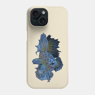 blue sea ornamental fish Phone Case