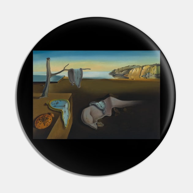 The Persistence of Memory Famous Painting By Dali T-Shirt Pin by J0k3rx3