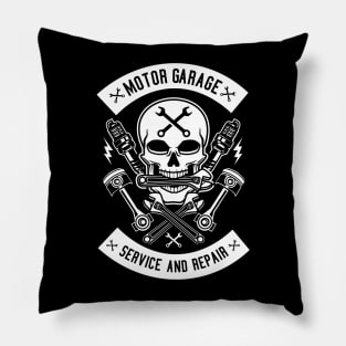 Motor Garage Pillow