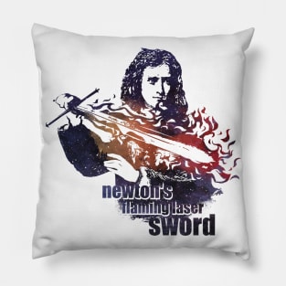 Newton's flaming laser sword Pillow