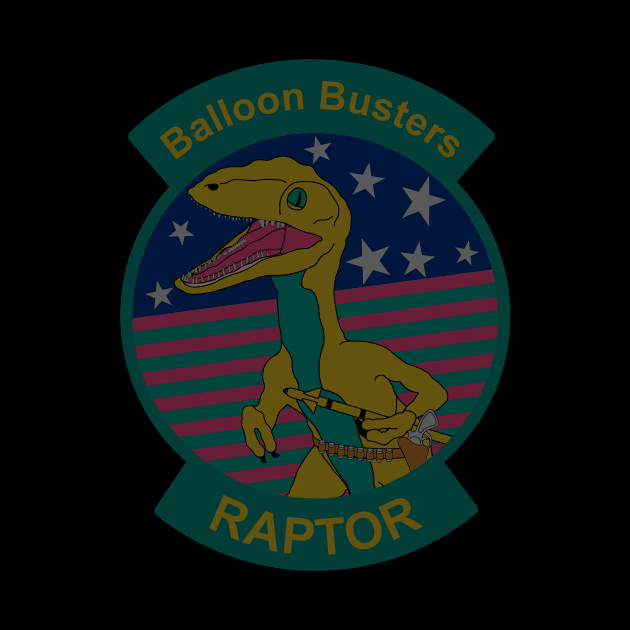 Chinese Spy Balloon “Balloon Busters” F-22 raptor (subdued) patch by Dexter Lifestyle