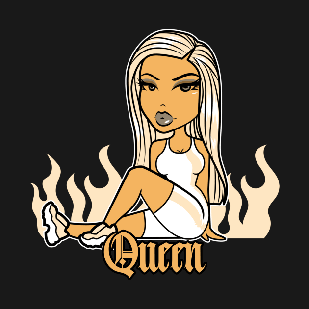 Queen Doll girl Brown-Out v1.2 by Just In Tee Shirts