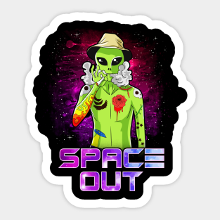 Alien Smoking Stickers Teepublic