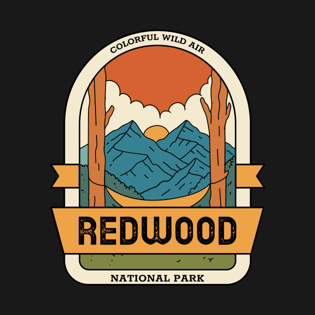 Redwood National Park Vintage Travel by Insert Place Here