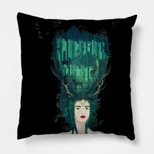 Rococo: My lady of the wilderness Pillow