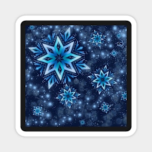 Blue Christmas Magnet