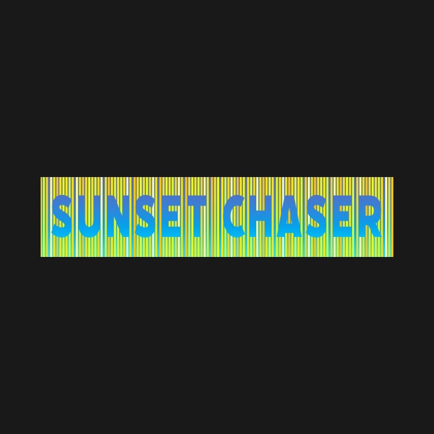 Sunset Chaser | Blue Yellow Orange Green by TheJadeCat