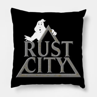 Ghostbusters Afterlife Rusty 'RUST CITY' Logo Pillow