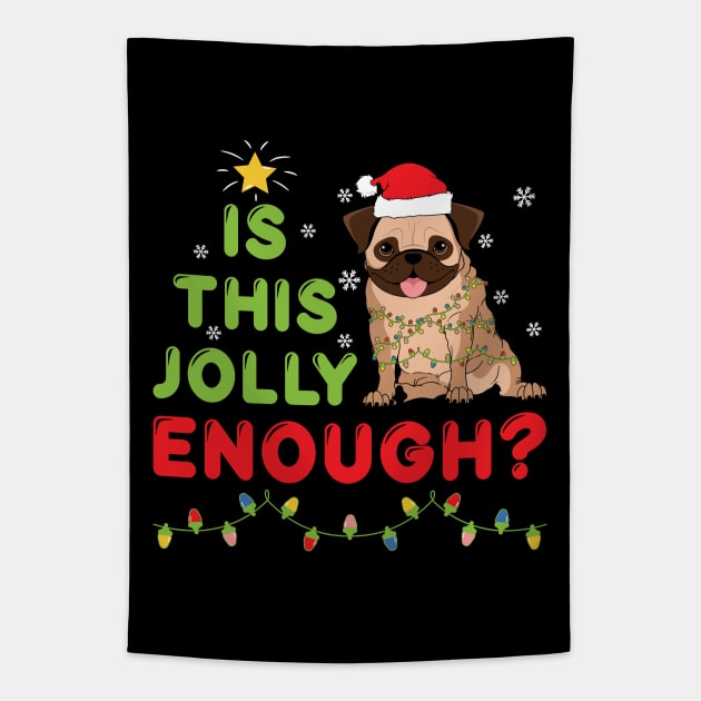 Is this jolly enough Noel merry christmas Tapestry by MZeeDesigns