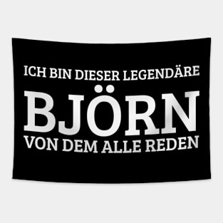 Björn Funny Saying Birthday First Name Tapestry