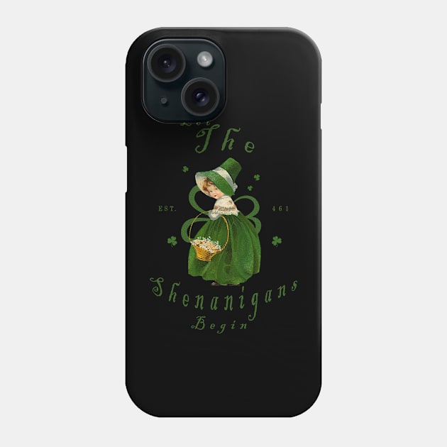 St Patrick's day Shenanigans Phone Case by AksarART