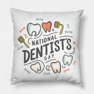 national dentist's day Pillow