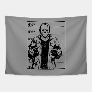 Jason Voorhees Mugshot Tapestry