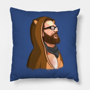 Sunrise at Robot Heart - the bear Pillow