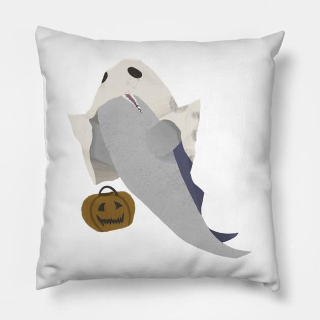 Ghost Blåhaj Pillow by a-space-geek