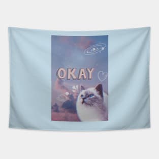 See You Space Cat Tapestry