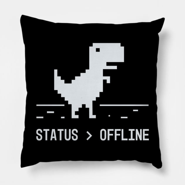 Developer Status Offline Pillow by thedevtee