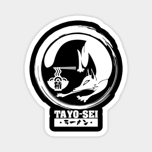 Tayo-Sei White Fox 2 Sided Magnet