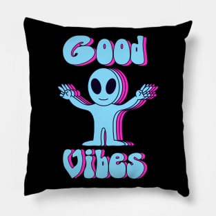 Good Vibes Alien Pillow