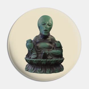 Alien Buddha Pin